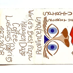 Spiritus pizza movie Jenn Reed art work matchbook